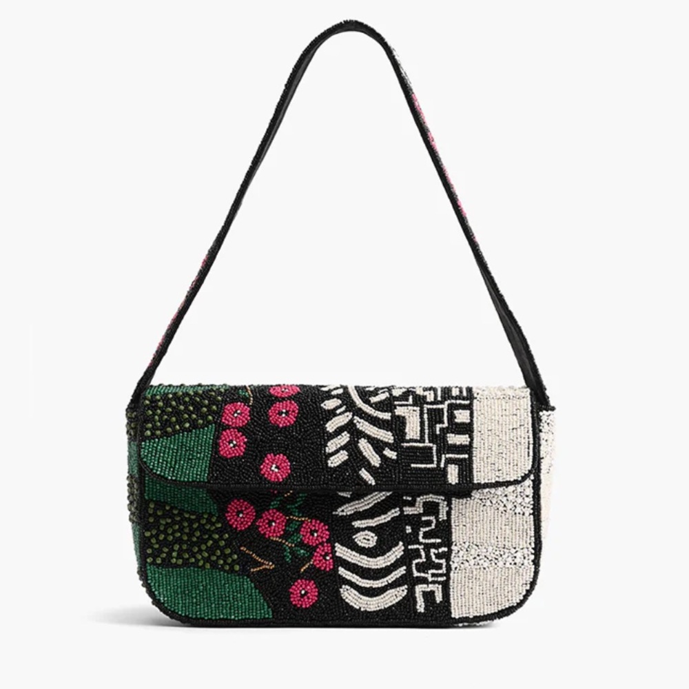Beaded Tommy Shoulder Bag
